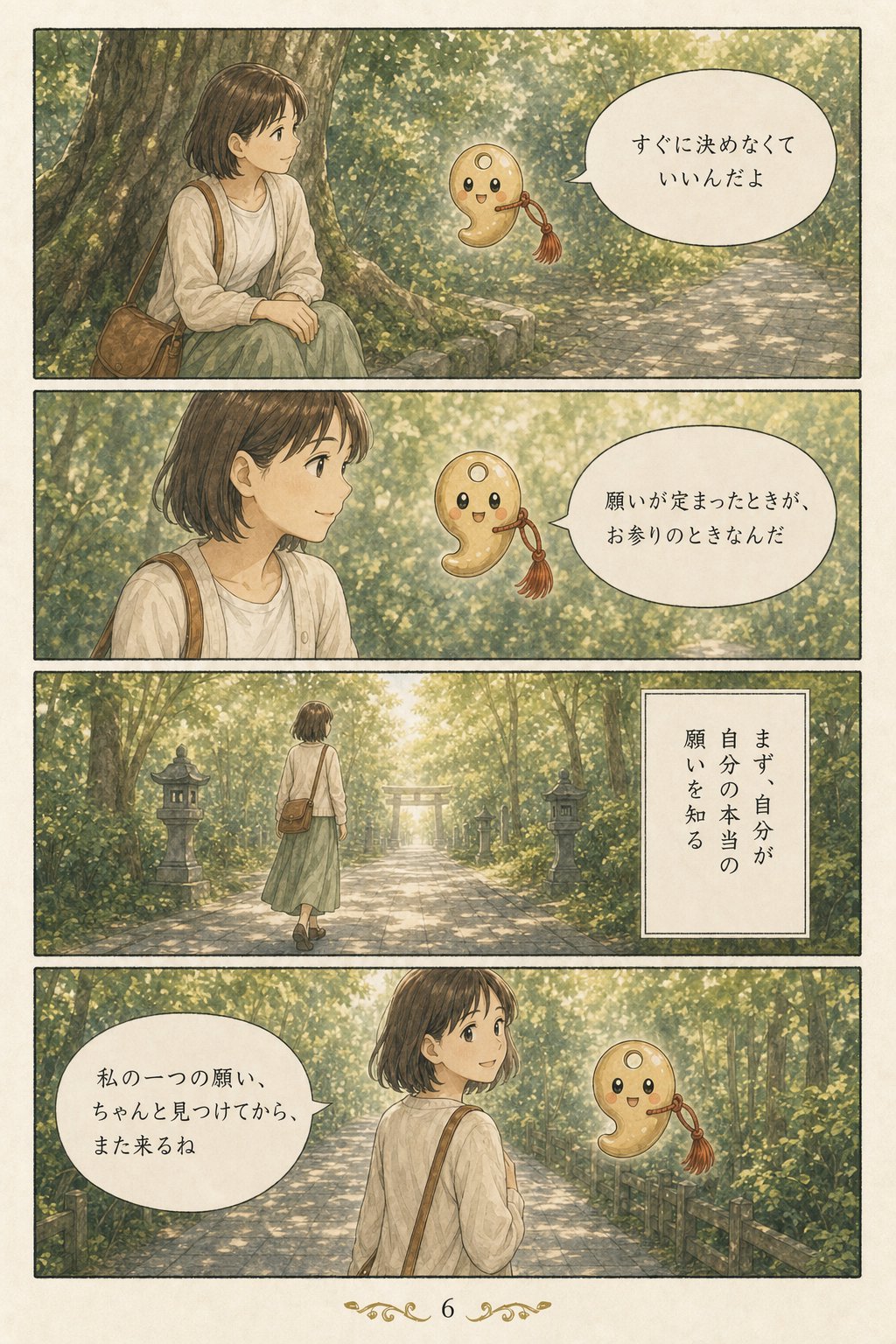 堀越神社のひと夢祈願とは — 一生に一度の願いと向き合う由緒 まんが解説 6ページ目