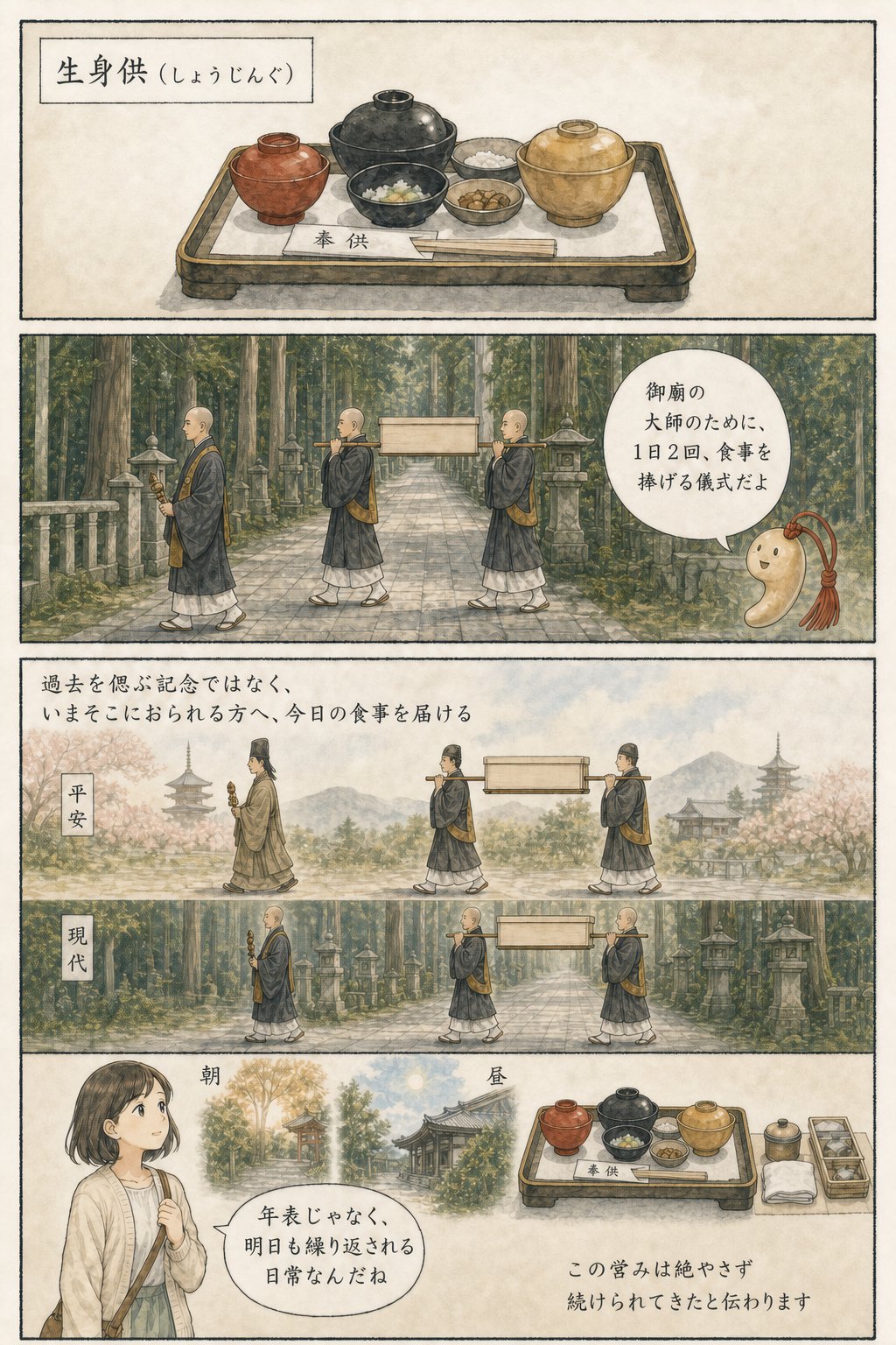 高野山とは?空海が開いた天空の聖地といまも続く「生身供」 まんが解説 6ページ目