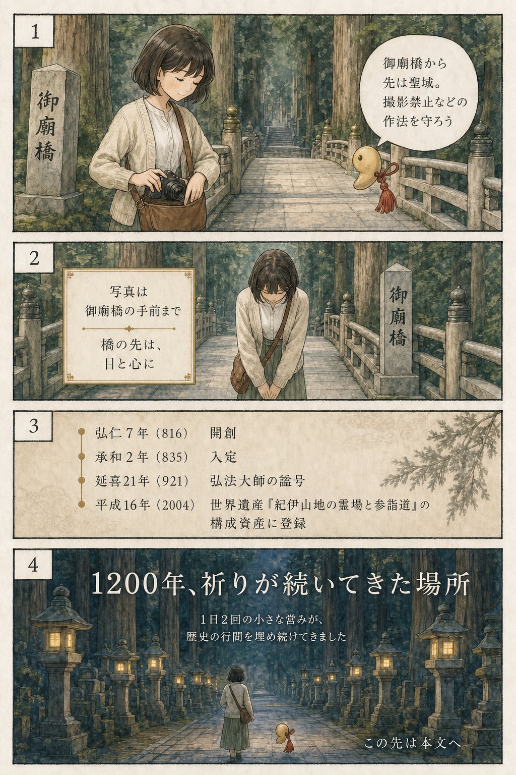 高野山とは?空海が開いた天空の聖地といまも続く「生身供」 まんが解説 7ページ目