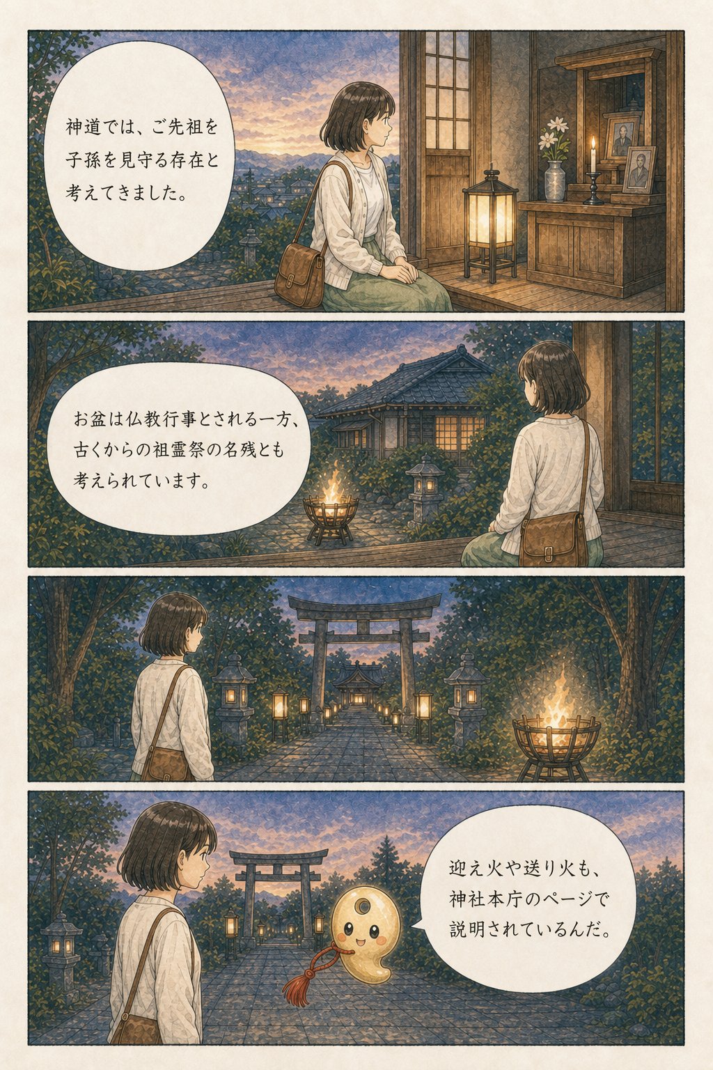 お盆に神社へ行ってはいけない？ — 結論、参拝して大丈夫です まんが解説 2ページ目
