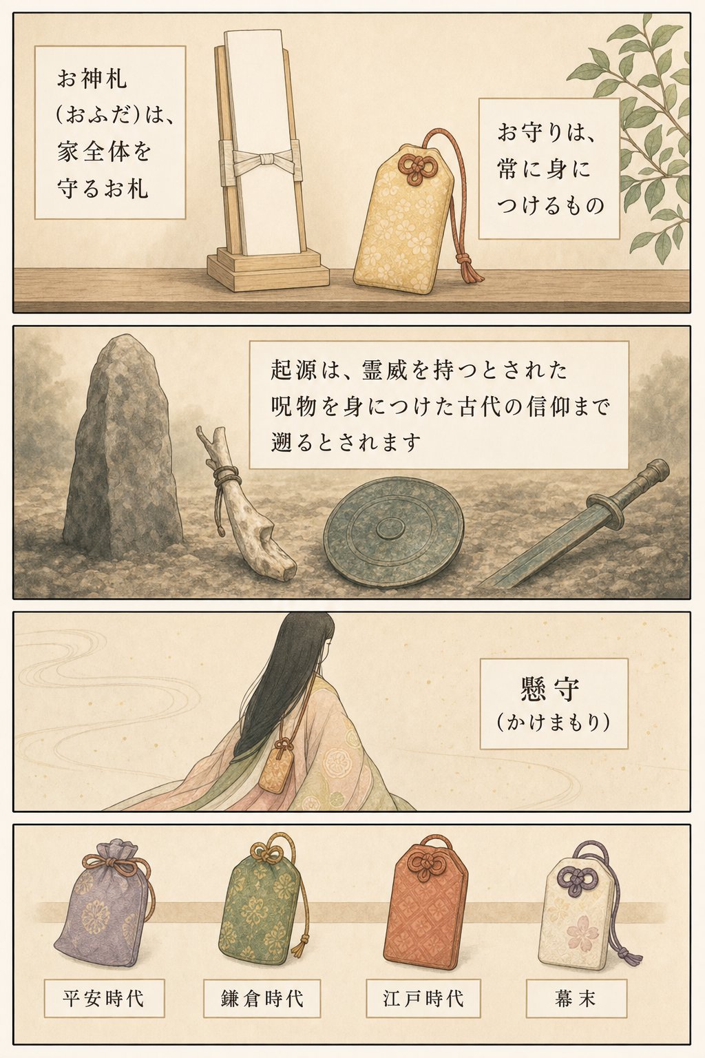 お守りの扱い方 — 複数持ちは神様がケンカする？返納の時期も まんが解説 2ページ目