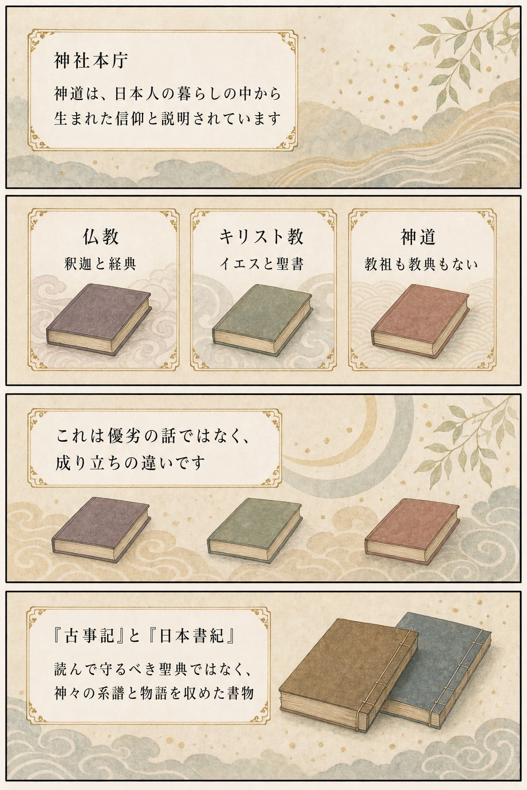 神道とは何か — 教祖も教典も持たない信仰の成り立ちをたどる まんが解説 2ページ目