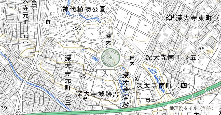 深大寺（厄除元三大師）の位置を示す地図