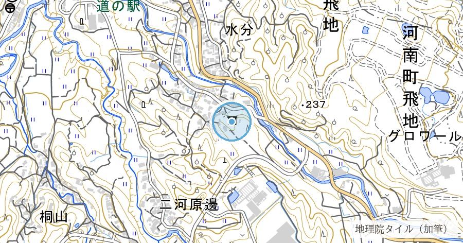 建水分神社(たけみくまりじんじゃ)の位置を示す地図