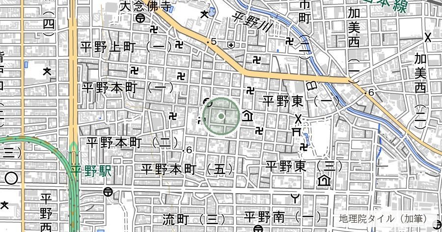 全興寺(せんこうじ・地獄堂とほとけのくに)の位置を示す地図