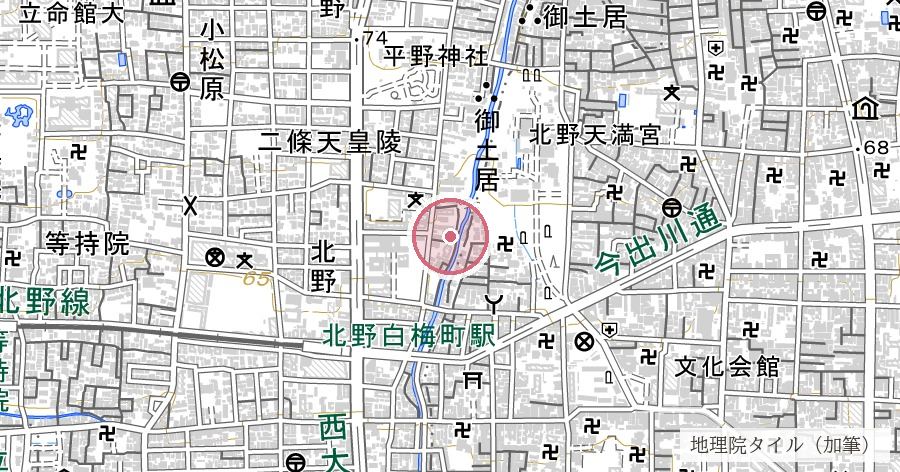 わら天神宮(敷地神社・わらの安産御守)の位置を示す地図
